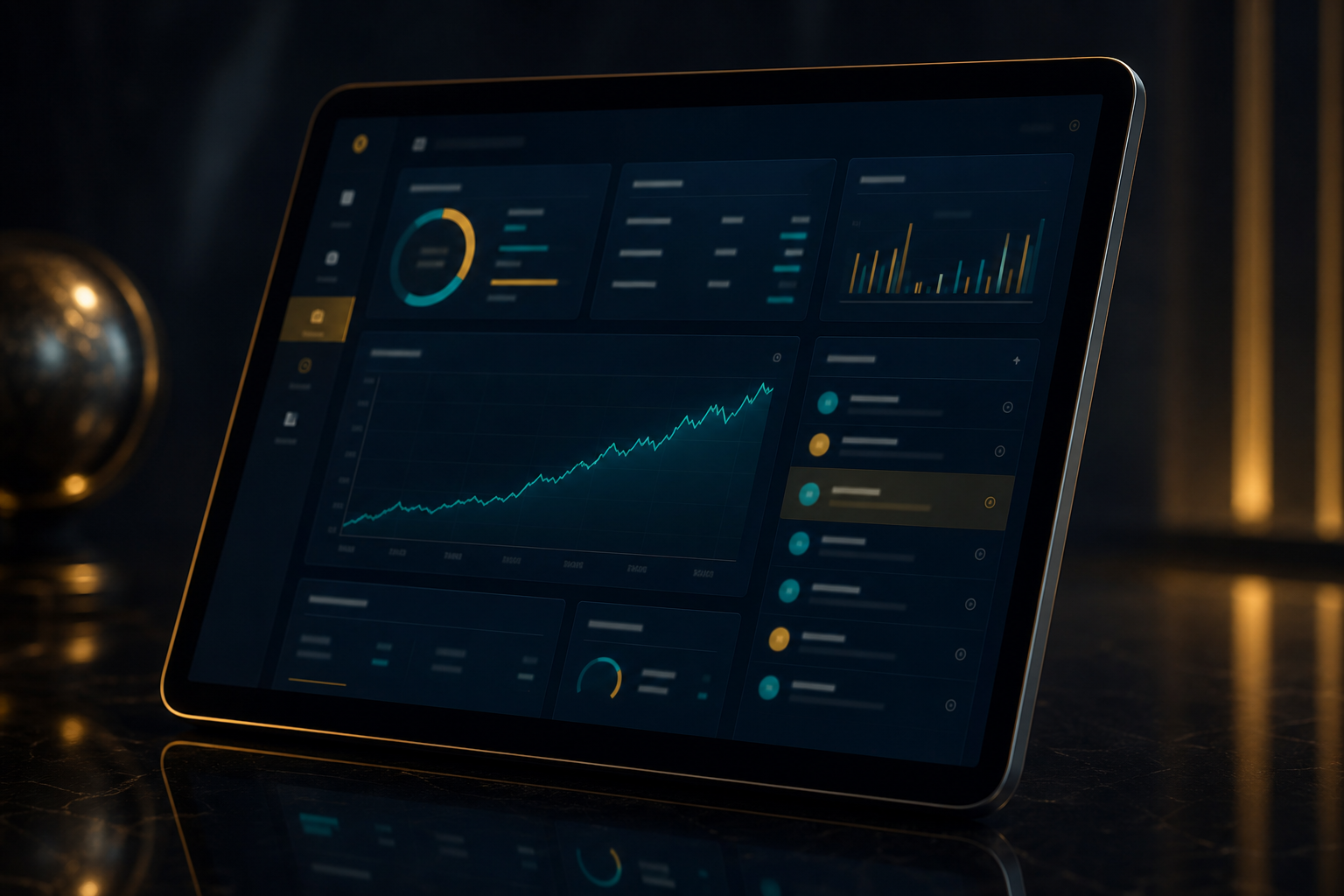 Sovereign ZX partner portal on a tablet